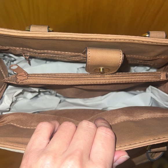 Brown suede purse brand new - Picture 3 of 4